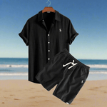 Conjunto de camisa y pantalones cortos de lino - Catalina Marbella