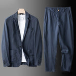 Conjunto de Traje de Lino para Hombre Comodidad Transpirable Lujo - Catalina Marbella