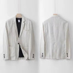 Conjunto de Traje de Lino para Hombre Comodidad Transpirable Lujo - Catalina Marbella