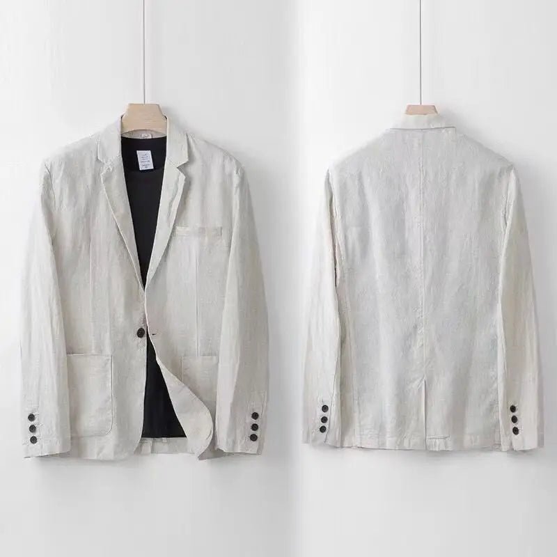 Conjunto de Traje de Lino para Hombre Comodidad Transpirable Lujo - Catalina Marbella