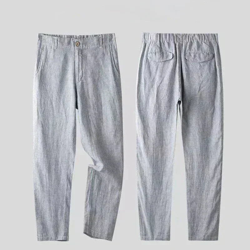 Conjunto de Traje de Lino para Hombre Comodidad Transpirable Lujo - Catalina Marbella