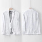 Conjunto de Traje de Lino para Hombre Comodidad Transpirable Lujo - Catalina Marbella