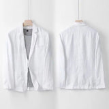 Conjunto de Traje de Lino para Hombre Comodidad Transpirable Lujo - Catalina Marbella