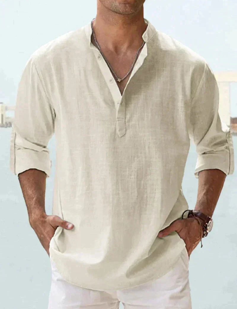 Camisa Clásica de Lino para Hombre