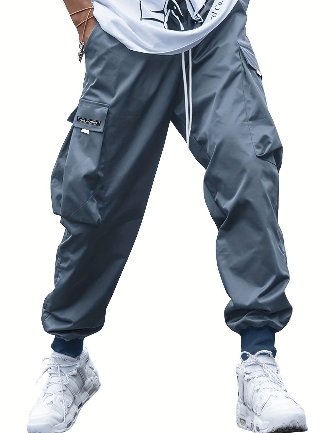 Joggers cargo para hombre con múltiples bolsillos
