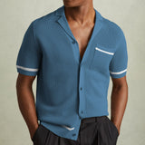 Camisa Polo con Cuello Cubano Amalfi