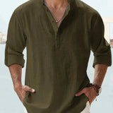 Camisa Clásica de Lino para Hombre