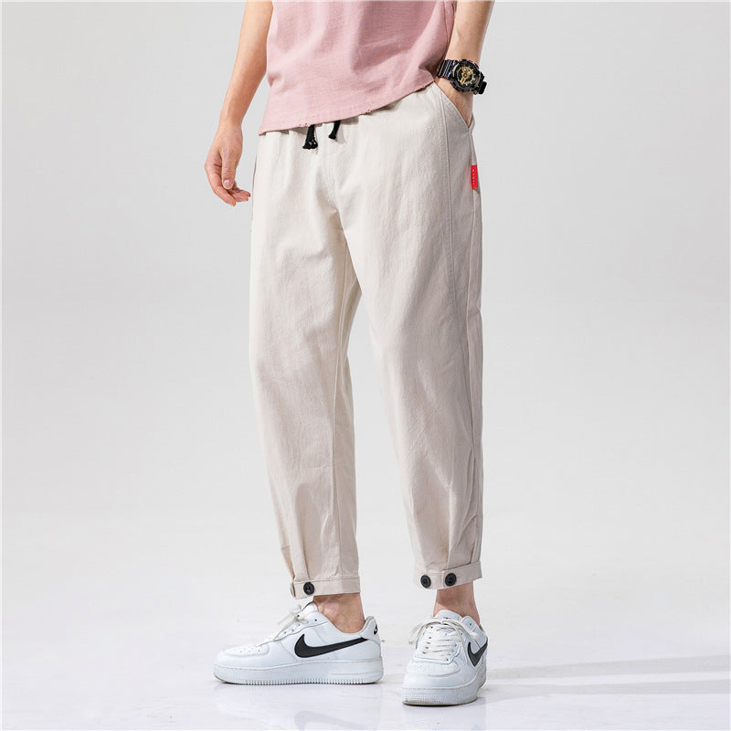 Pantalones ajustados de corte relajado Theo Navarro