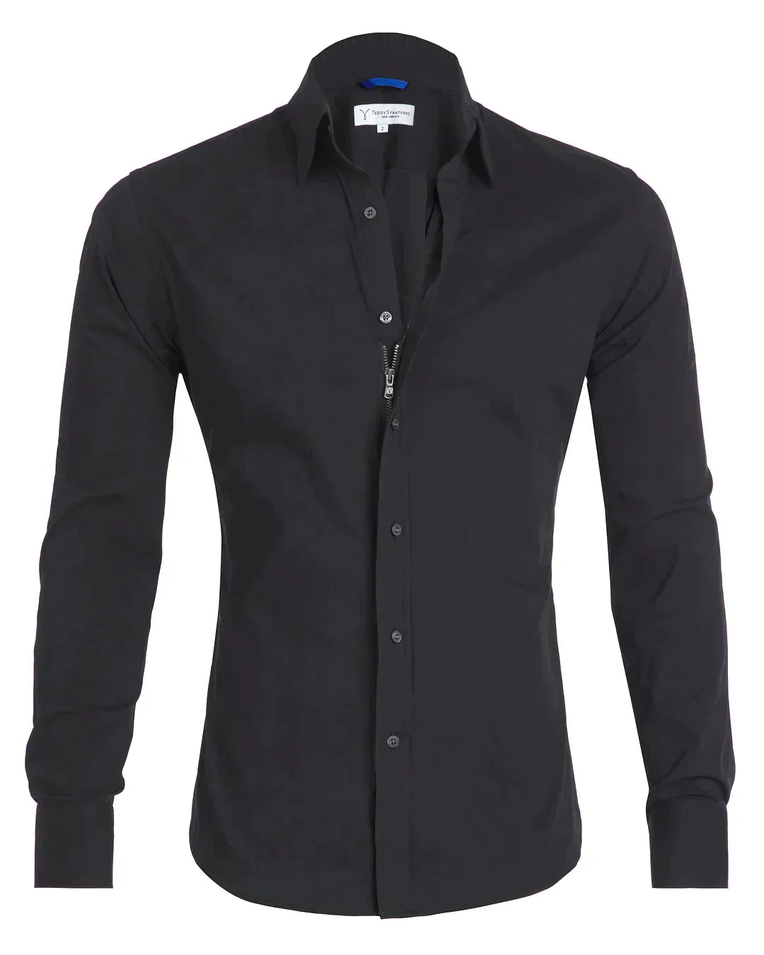 Camisa Elite para Hombre con Cremallera y Tela Elástica