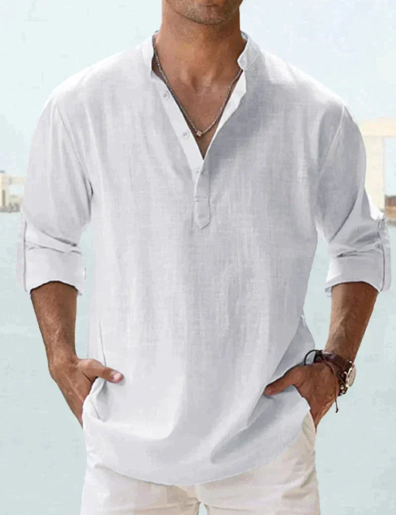 Camisa Clásica de Lino para Hombre