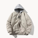 Chaqueta bomber con capucha para hombre