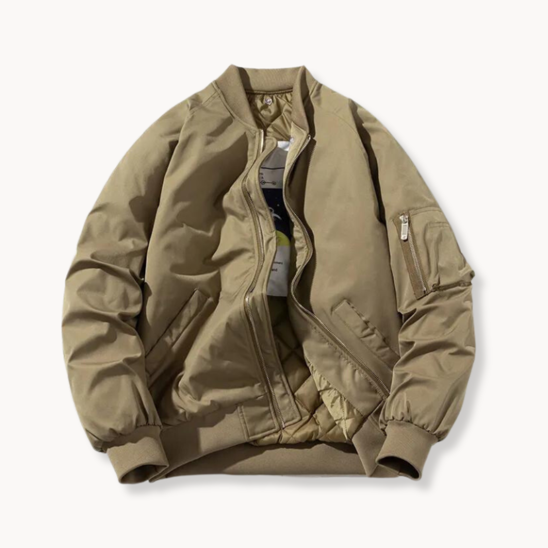 Chaqueta bomber con capucha para hombre