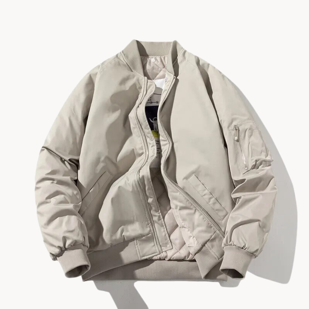 Chaqueta bomber con capucha para hombre