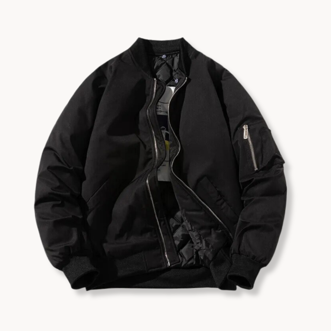 Chaqueta bomber con capucha para hombre