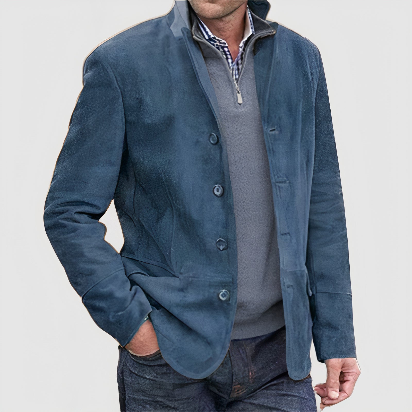 Blazer Casual de Hombre con Botones