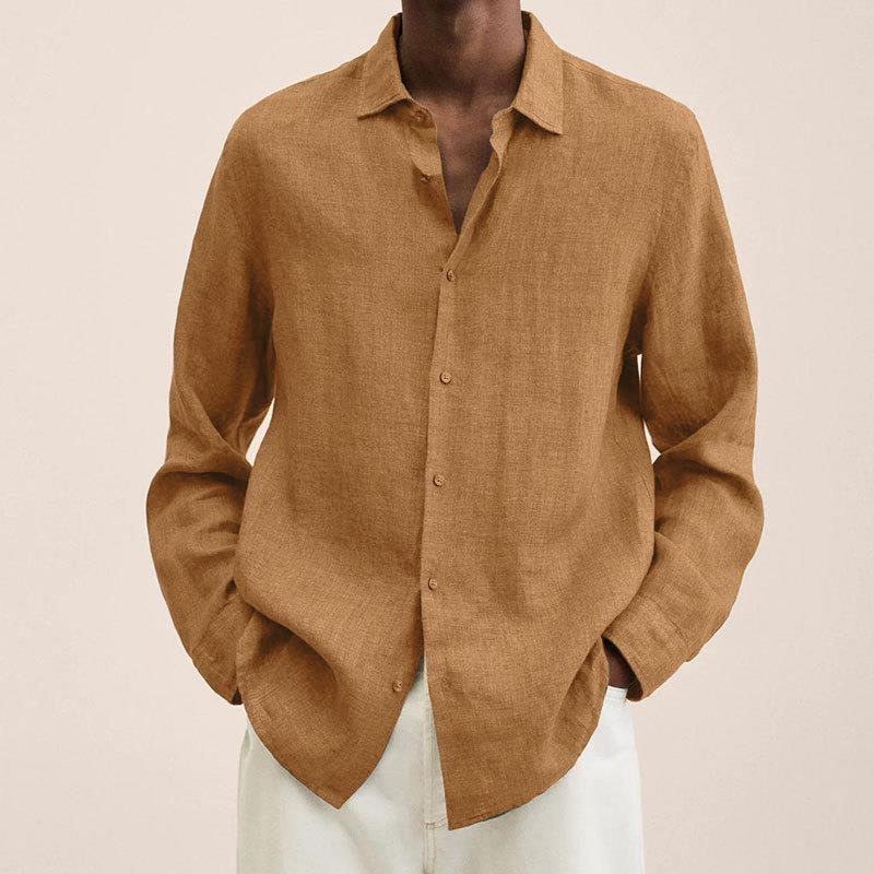 Camisa elegante de lino para hombre