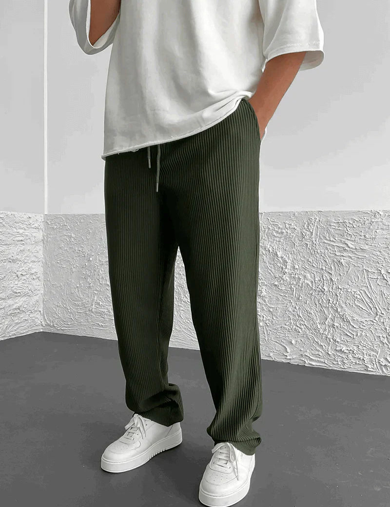 Pantalones ajustados elásticos para hombre