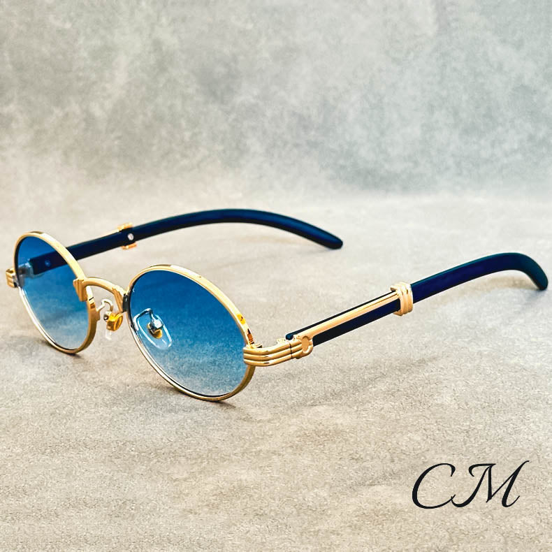 Gafas de sol ovaladas premium "Casanova" – Protección UV400 vintage unisex - Catalina Marbella