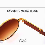Gafas de sol ovaladas premium "Casanova" – Protección UV400 vintage unisex - Catalina Marbella