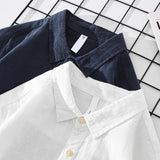 Camisa de lino transpirable con botones