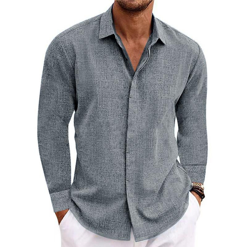 Stev | Camisa de lino de manga larga