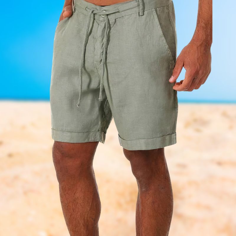 Caleb | Pantalones cortos de lino para hombre