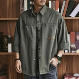 Camisa de botones estilo retro