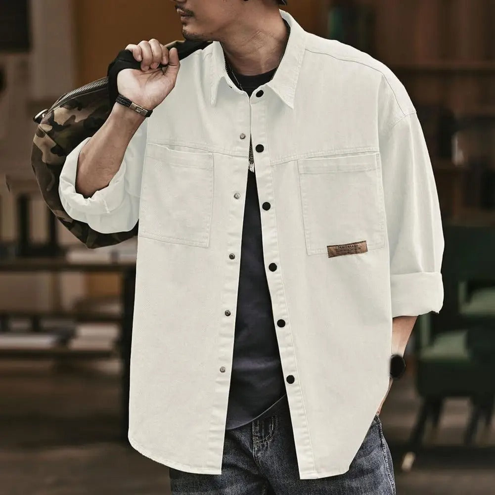 Camisa de botones estilo retro