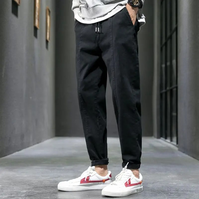 Pantalones ajustados elásticos para hombre