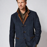 Chaqueta de cuero de ante vintage para hombre