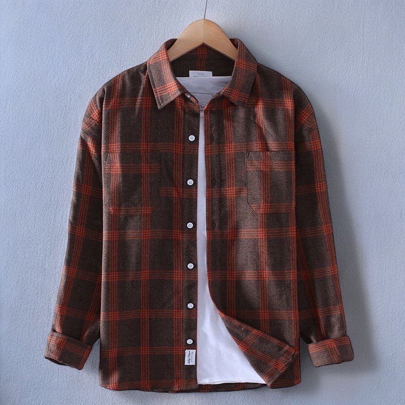 Marcus | Camisa de franela premium