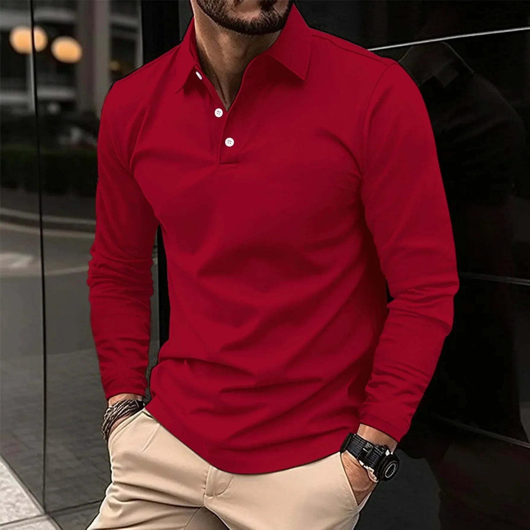 Camisa Polo Clásica de Algodón para Hombre