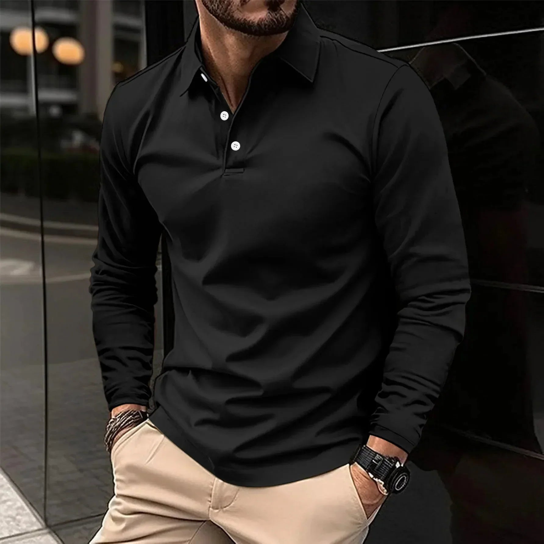 Camisa Polo Clásica de Algodón para Hombre