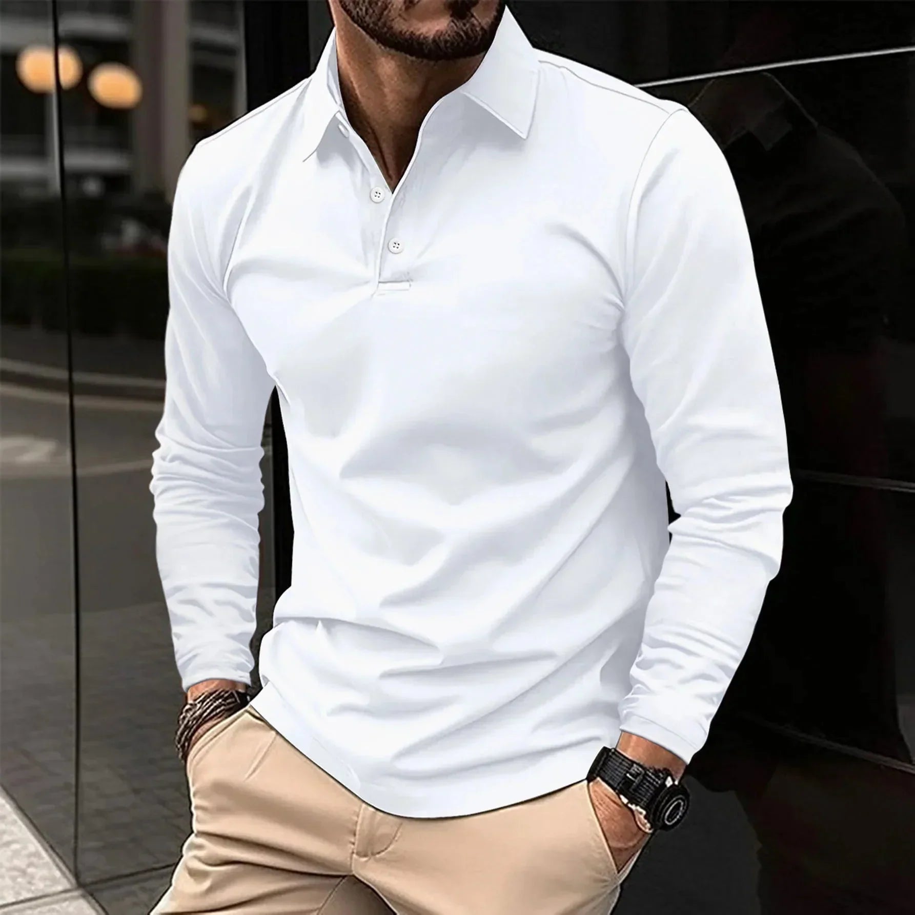 Camisa Polo Clásica de Algodón para Hombre