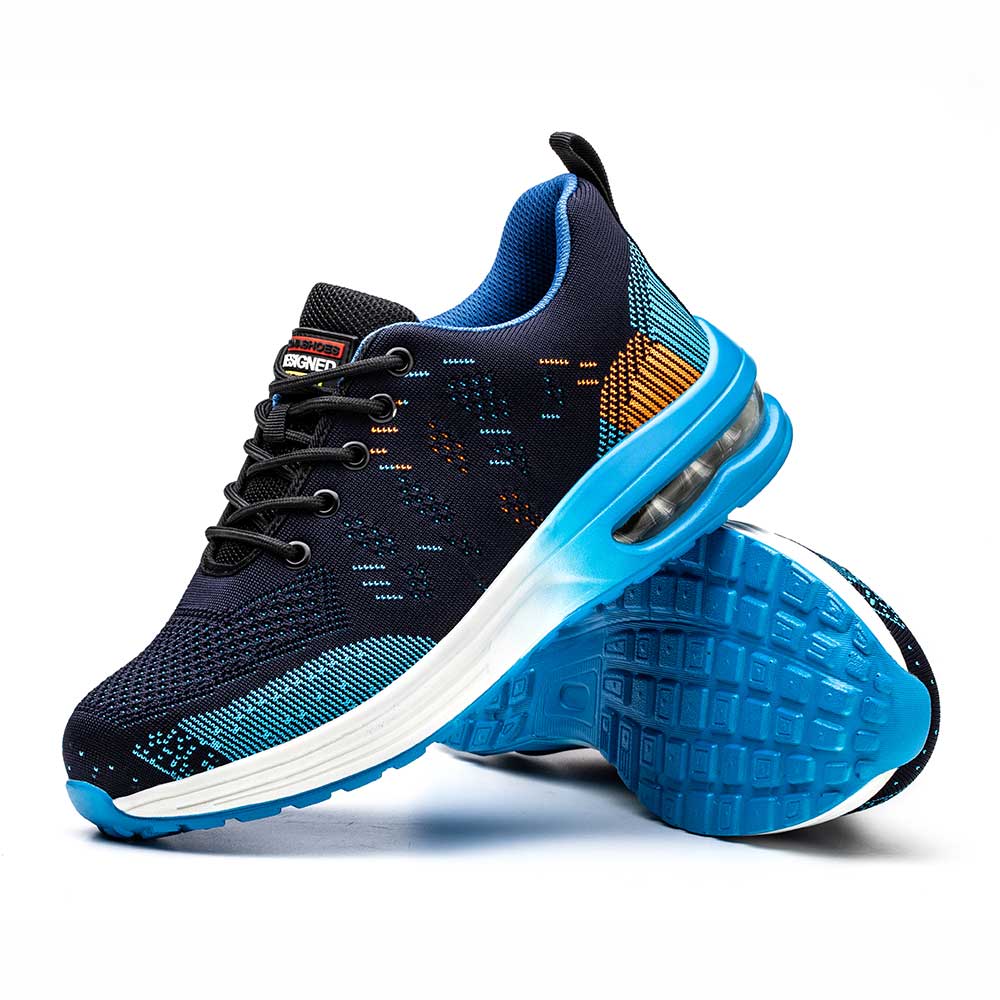 SafeSneakers Blue Air – Zapatillas de seguridad ligeras con puntera de acero