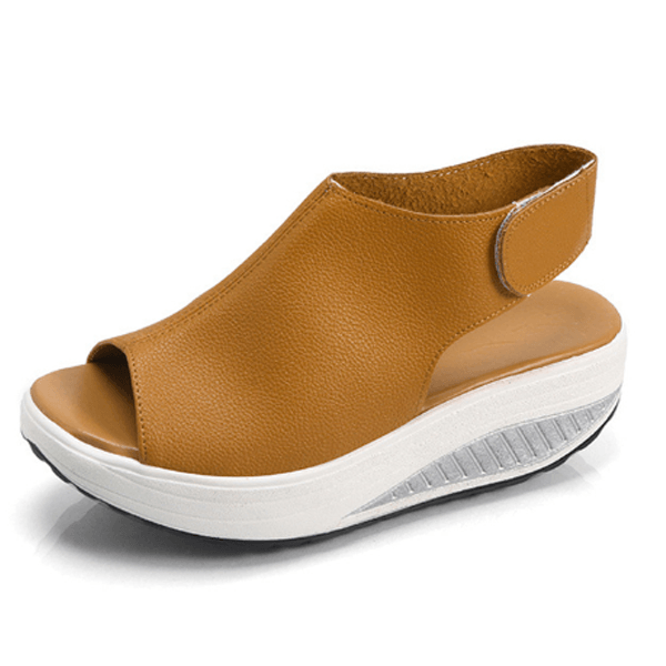 Sandalias cómodas de plataforma y diseño fácil de poner - Catalina Marbella