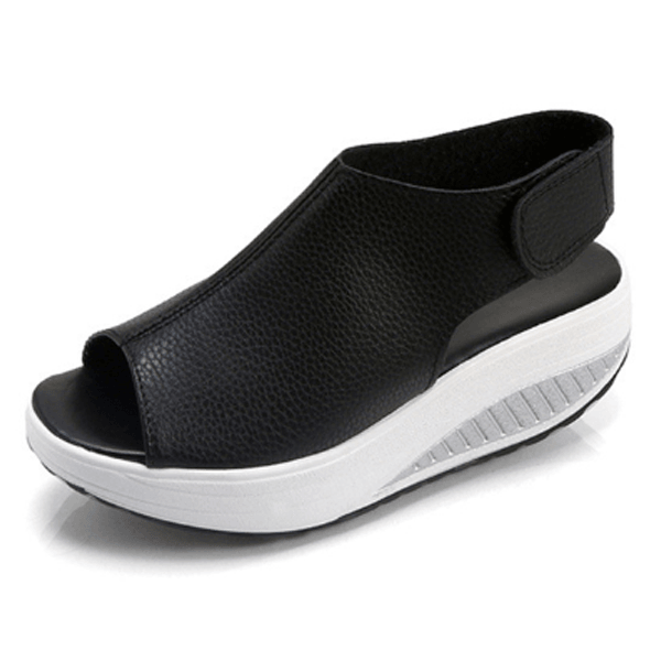 Sandalias cómodas de plataforma y diseño fácil de poner - Catalina Marbella