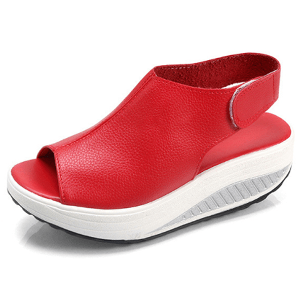 Sandalias cómodas de plataforma y diseño fácil de poner - Catalina Marbella