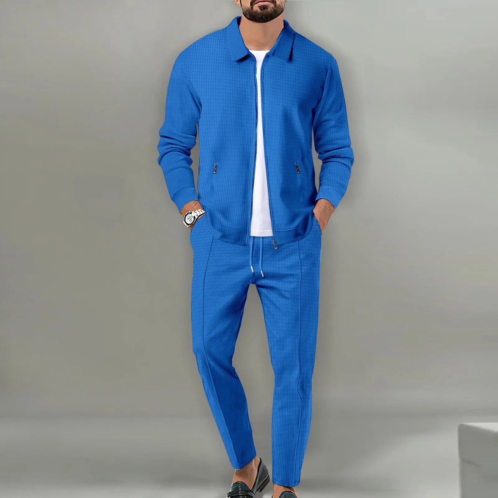 Stephen™ | Conjunto Casual de Ropa Exterior Suave de Waffle - Catalina Marbella