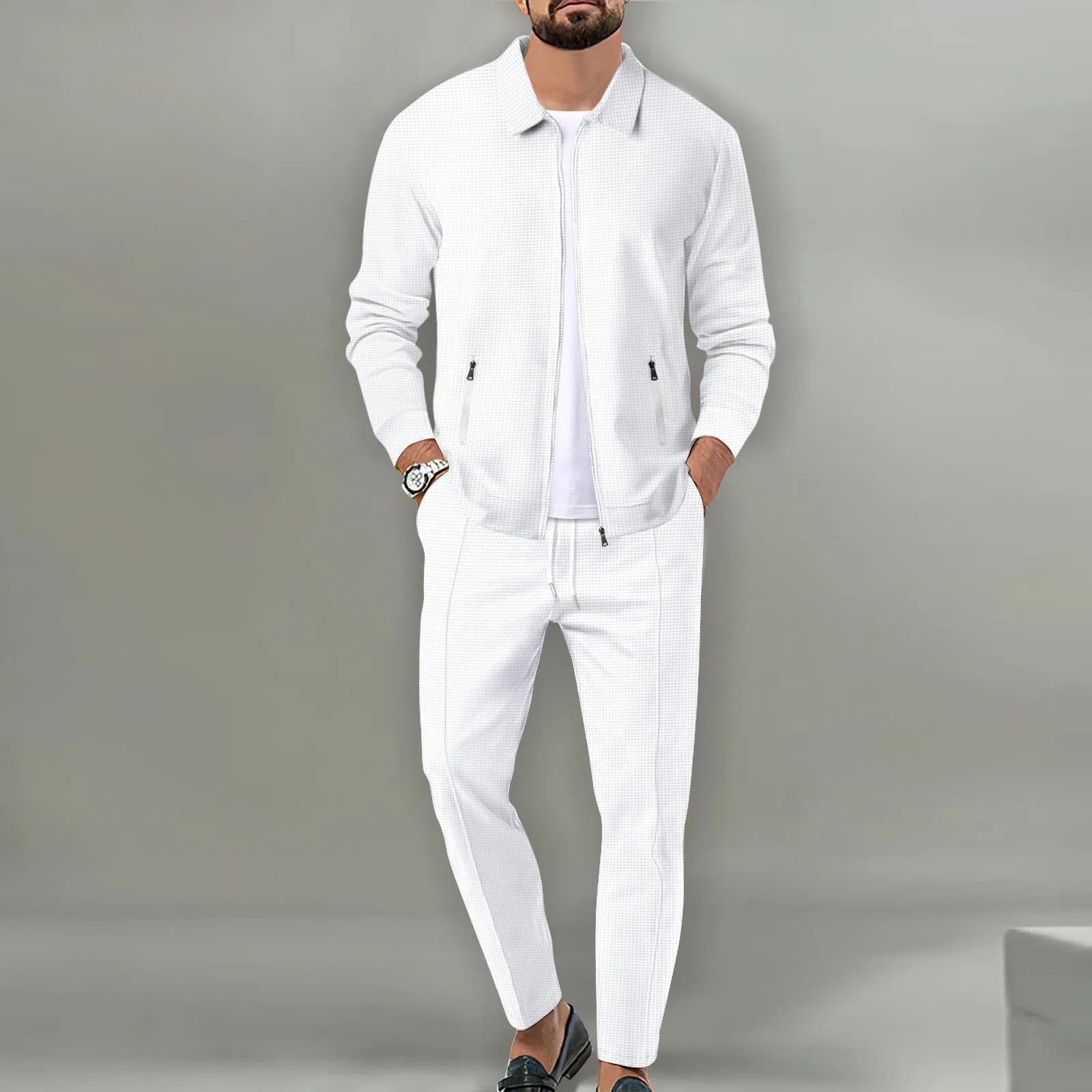 Stephen™ | Conjunto Casual de Ropa Exterior Suave de Waffle - Catalina Marbella