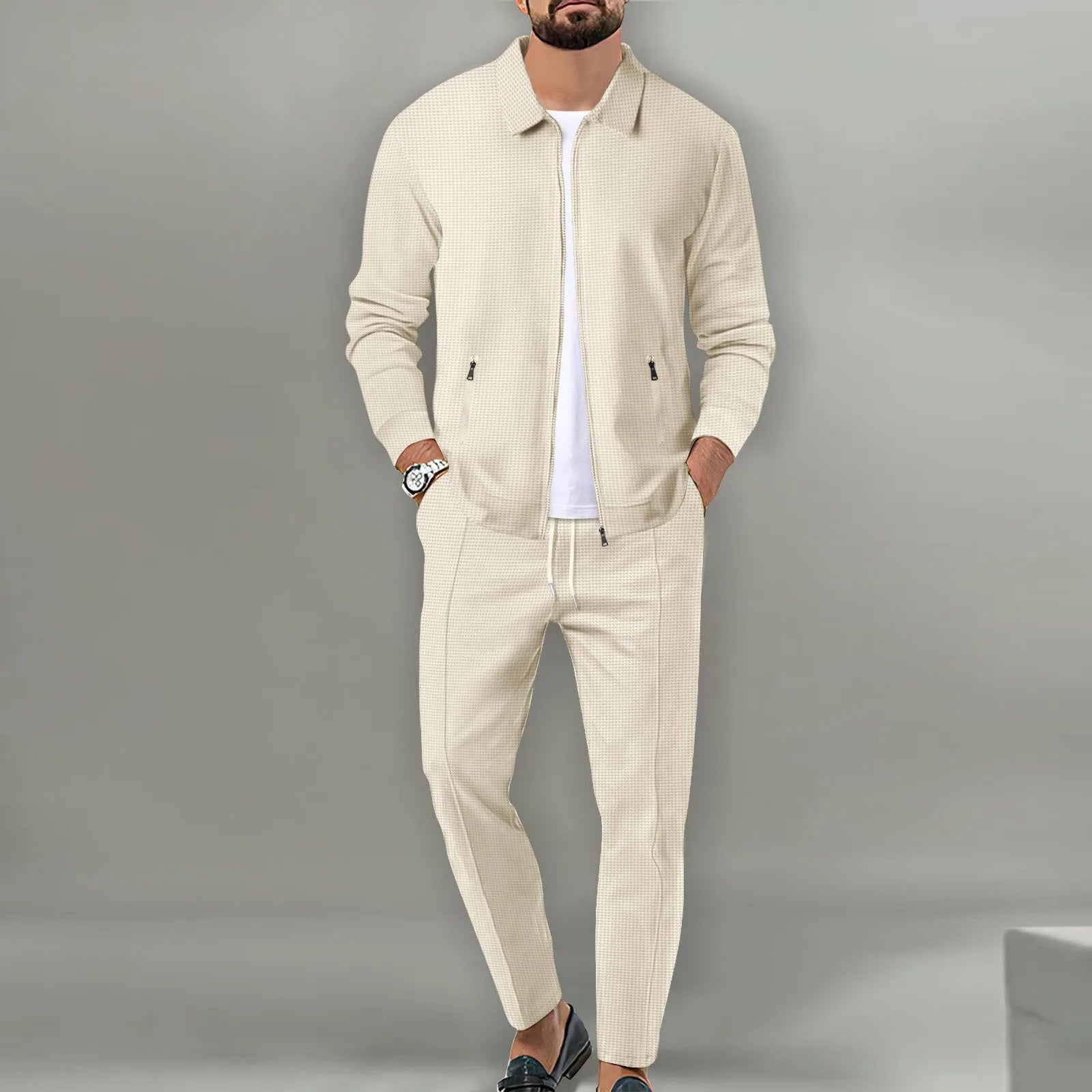 Stephen™ | Conjunto Casual de Ropa Exterior Suave de Waffle - Catalina Marbella