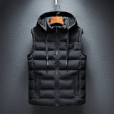 Chaleco casual con capucha para hombre