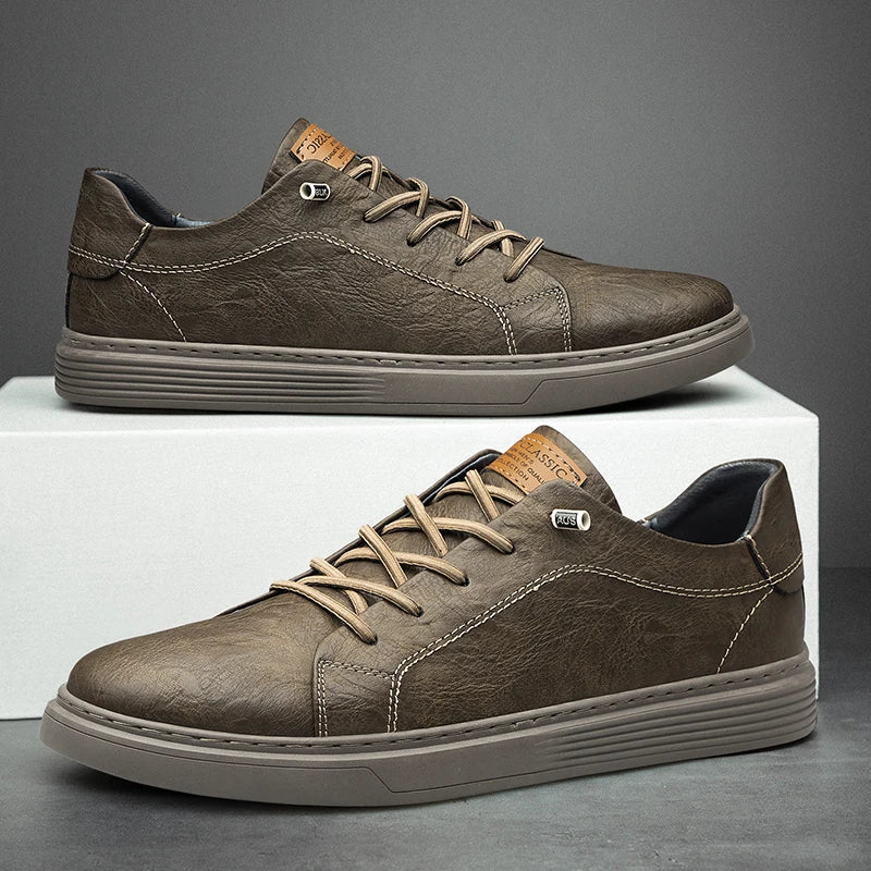 Zapatillas de cuero OXFORDS - Catalina Marbella