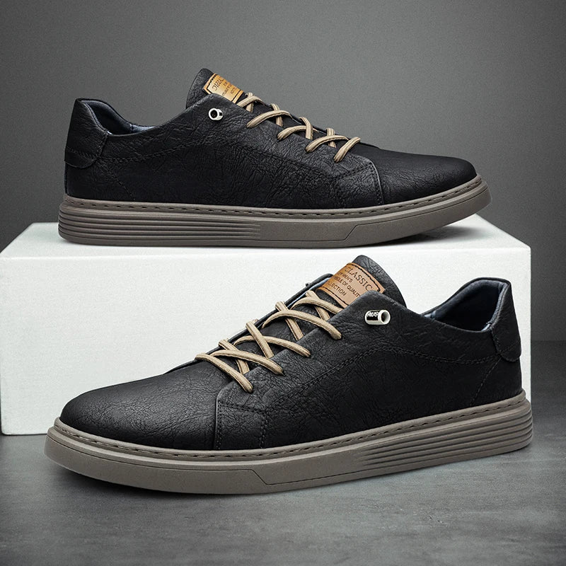 Zapatillas de cuero OXFORDS - Catalina Marbella