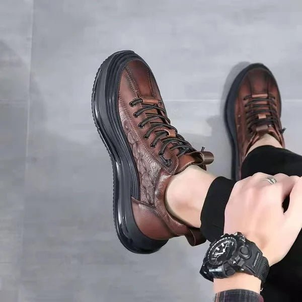 Zapatillas de cuero para hombre con amortiguación de aire - Catalina Marbella
